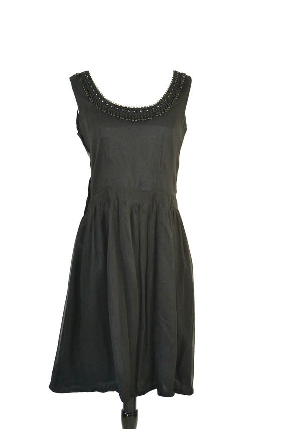 1960s/1970s Sleeveless Little Black Dress, Cockta… - image 2