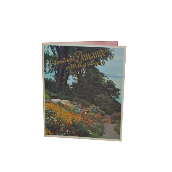 Vintage Rust Craft Greetings Daughter, on Mother's Day Greeting Card, Landscape