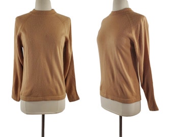 1970s Tan Beige Pullover Sweater by Talbott Taralan