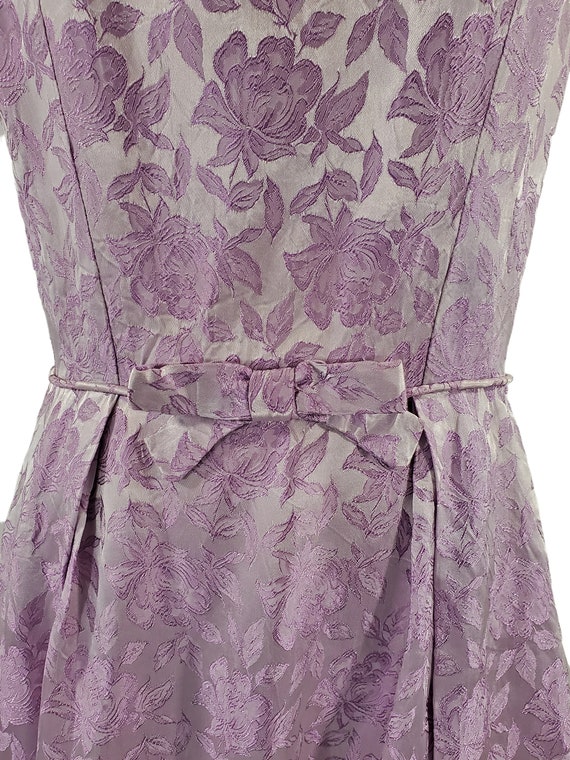 1970s Lavender Purple Damask Floor Length Formal … - image 8