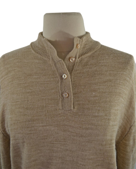 1970s Beige Acrylic Pullover Sweater by The Fashi… - image 7