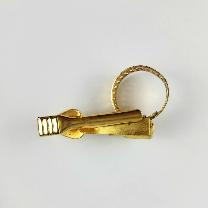 Vintage Gold Tone Hose Clamp Tie Clip IDEAL 6202 Etsy