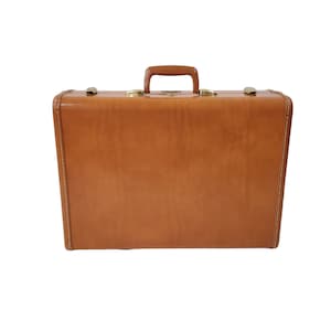 Vintage Brown Leatherette Medium Size Case by Samsonite