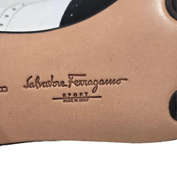 Vintage Salvatore Ferragamo Spectator Oxfords, Black and White