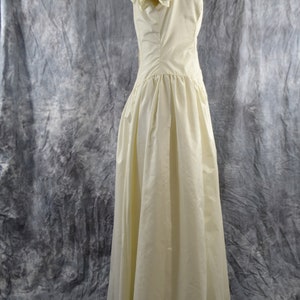 1980s NOS Creamy White Formal Gown by Escapades, Prom, Wedding Dress image 6