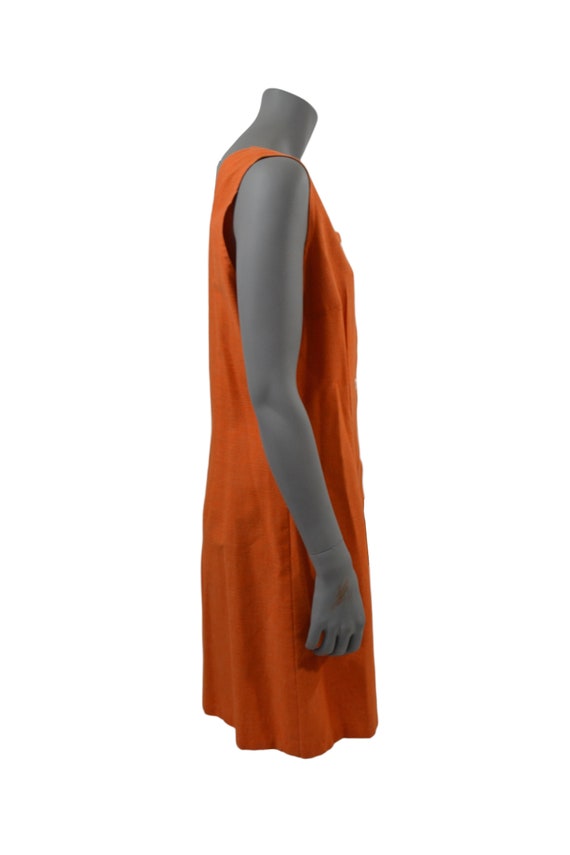 1960s/1970s Orange Sleeveless Romper/Sundress - image 4