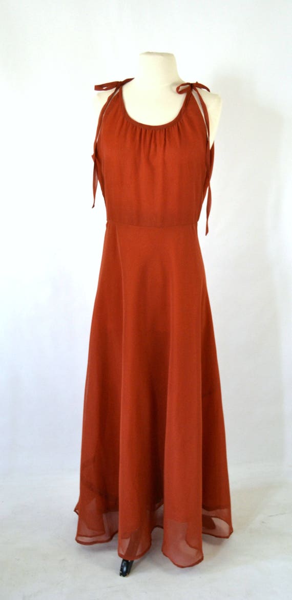 burnt orange sundress