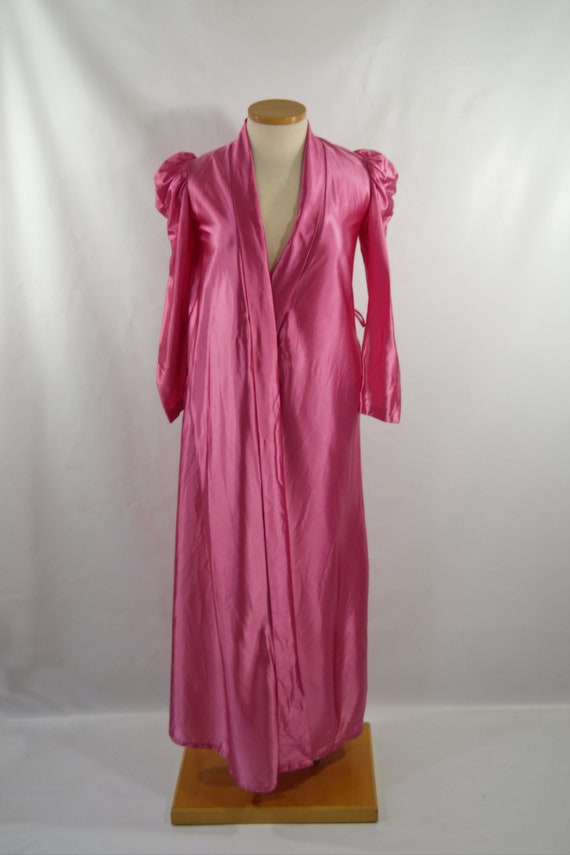 1970s/1980s Raspberry Pink Robe by Miss Elaine - image 2