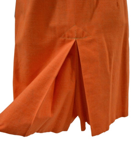 1960s/1970s Orange Sleeveless Romper/Sundress - image 9