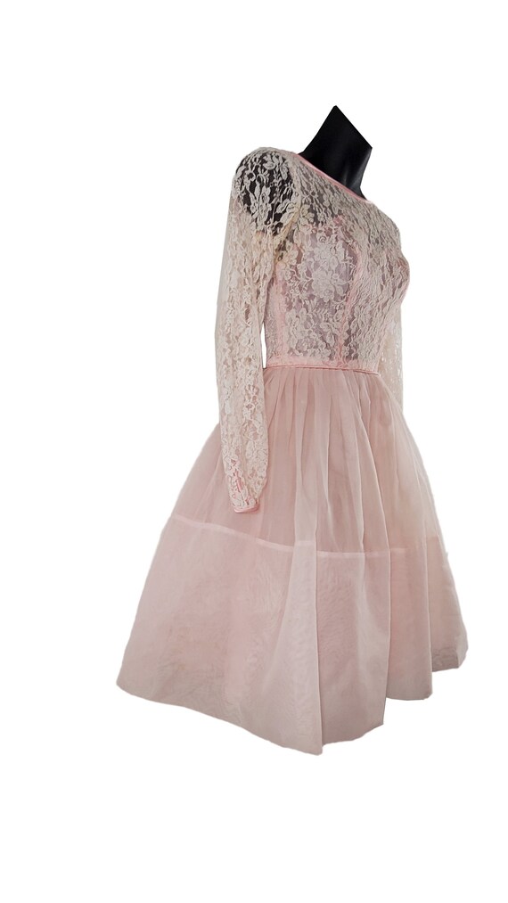 50's Pink Tea Length Cupcake Dress
