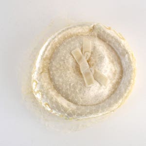 1980s Ivory Velour and Iridescent Sequin Pillbox Hat, Church, Wedding image 6