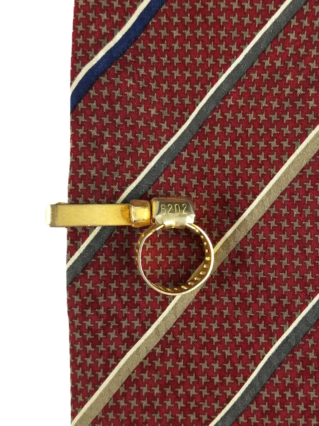 Vintage Gold Tone Hose Clamp Tie Clip IDEAL 6202 Etsy