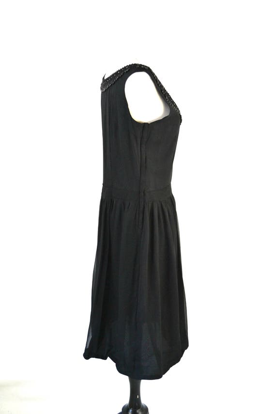 1960s/1970s Sleeveless Little Black Dress, Cockta… - image 6