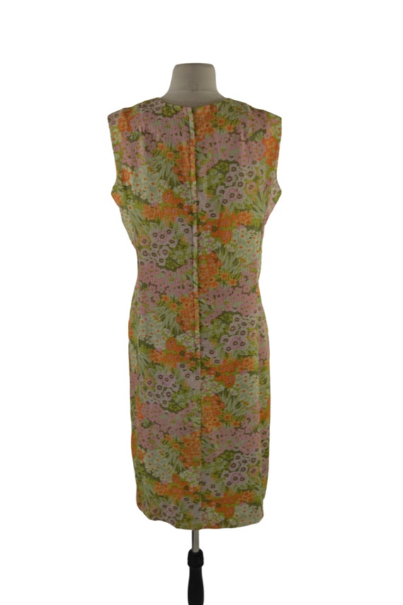 1960s Pastel Floral Dress and Jacket Set by Franc… - image 8