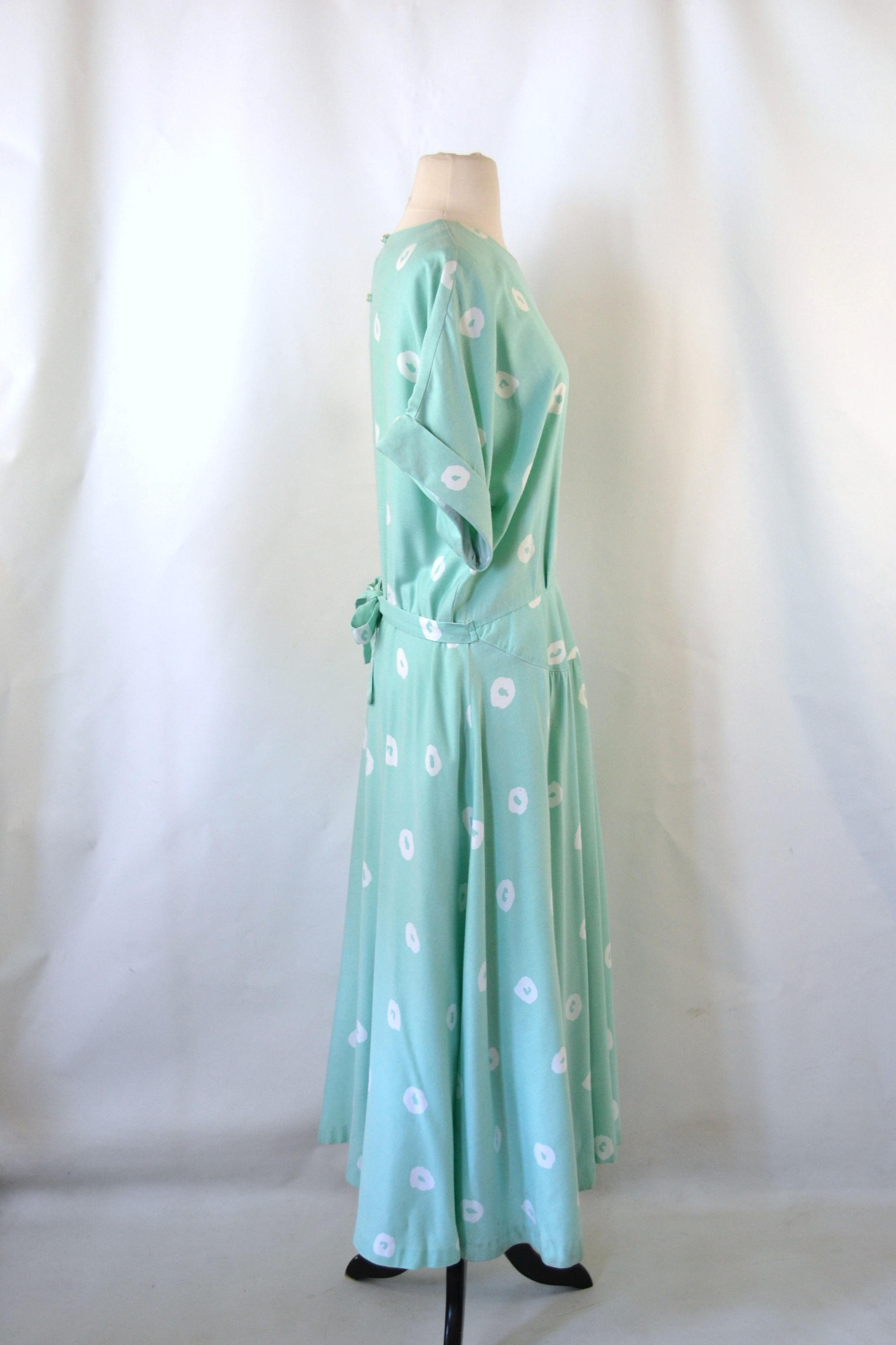 mint green polka dot dress PixieGirl Petite Women's Mint Green Polka Dot Tiered Maxi Dress