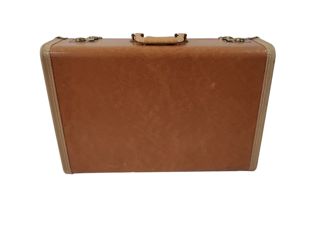 Leatherette Case Vintage Brown Leatherette Medium Size Case by Empire Brand Luggage - Etsy