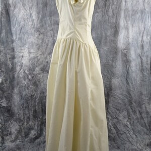 1980s NOS Creamy White Formal Gown by Escapades, Prom, Wedding Dress image 4