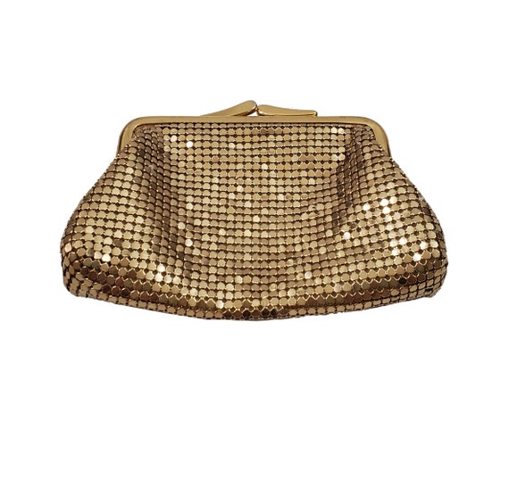 1950s Whiting and Davis Gold Mesh Coin Purse - image 2