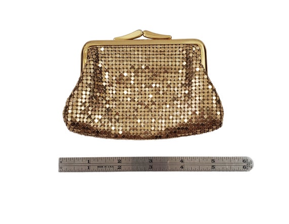 1950s Whiting and Davis Gold Mesh Coin Purse - image 7