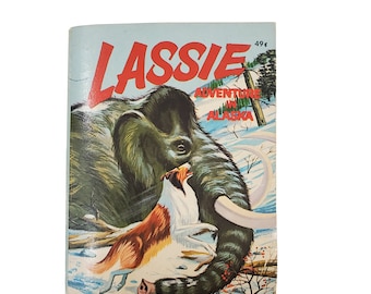 Vintage Papierrücken Lassie Adventure in Alaska von George S Elrick, Big Little Book