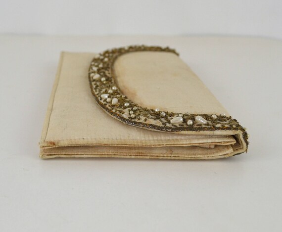 Vintage Ivory Envelope Clutch by Harilelas, Needs… - image 5