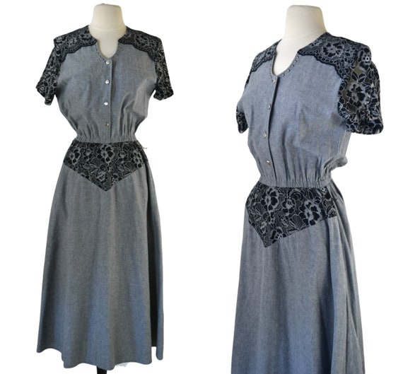 chinese dress ladies Z Supply BAYSIDE CHAMBRAY MIDI DRESS – Shopfado main image 1