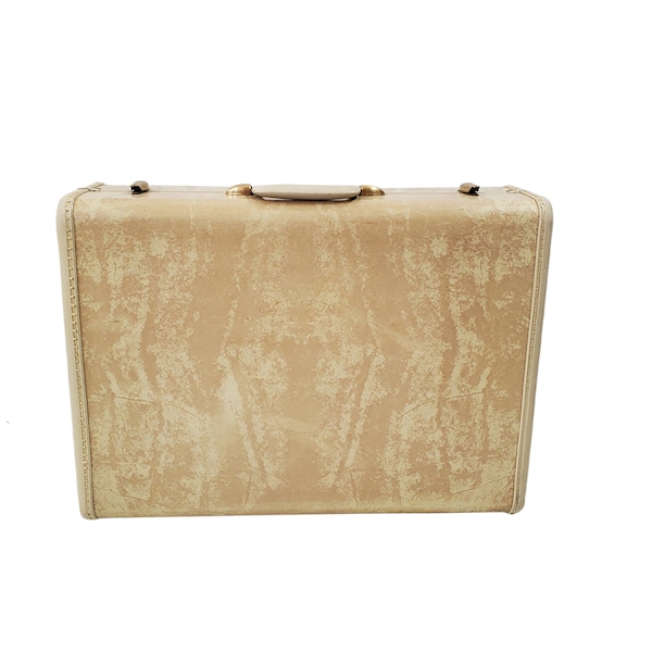 Vintage Beige Marbled Overnight Case by Samsonite