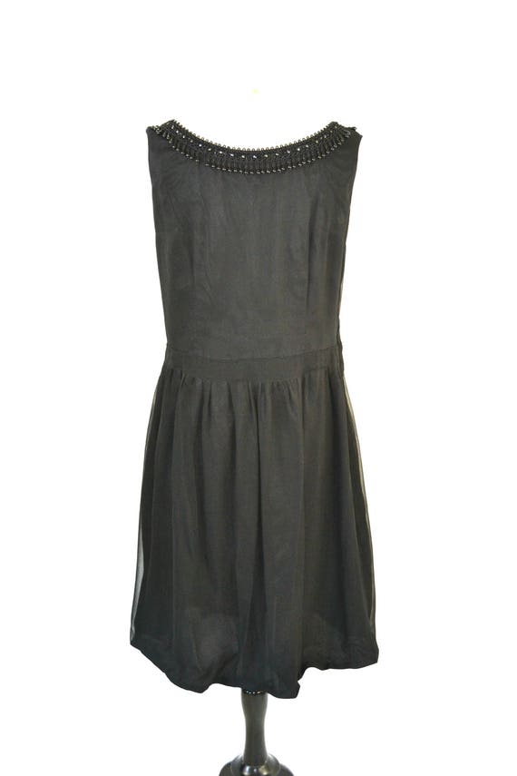 1960s/1970s Sleeveless Little Black Dress, Cockta… - image 5