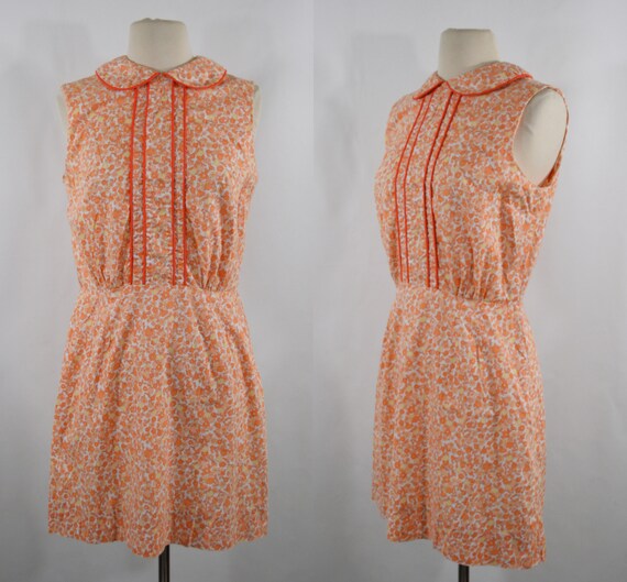 1950s/1960s Pale Orange Novelty Fruit Print Sleeve