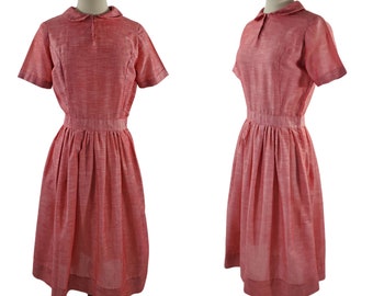 1950s/1960s Red Short Sleeve Day Dress