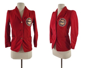 1960s/1970s Red Wool All Ohio State Fair Youth Choir Blazer