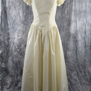 1980s NOS Creamy White Formal Gown by Escapades, Prom, Wedding Dress image 2