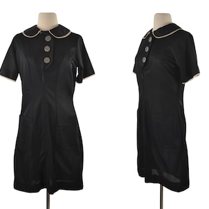 1960s Black Waitress/Uniform Dress