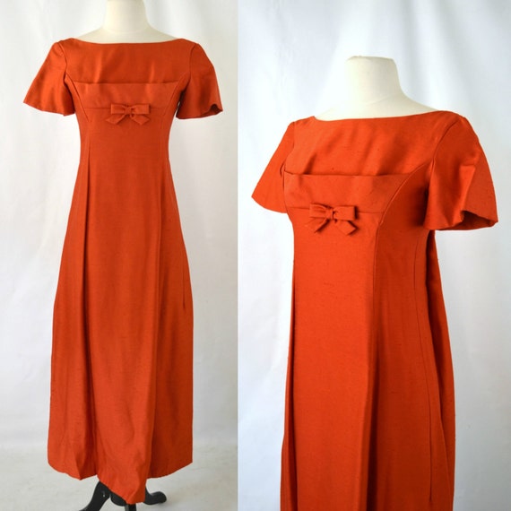 burnt orange debs dress