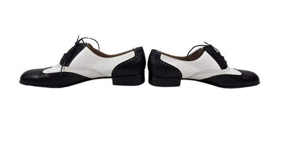 Vintage Salvatore Ferragamo Spectator Oxfords, Black and White