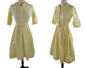 1950s Yellow Shirtwaist Dress by Shirtwaist Classic