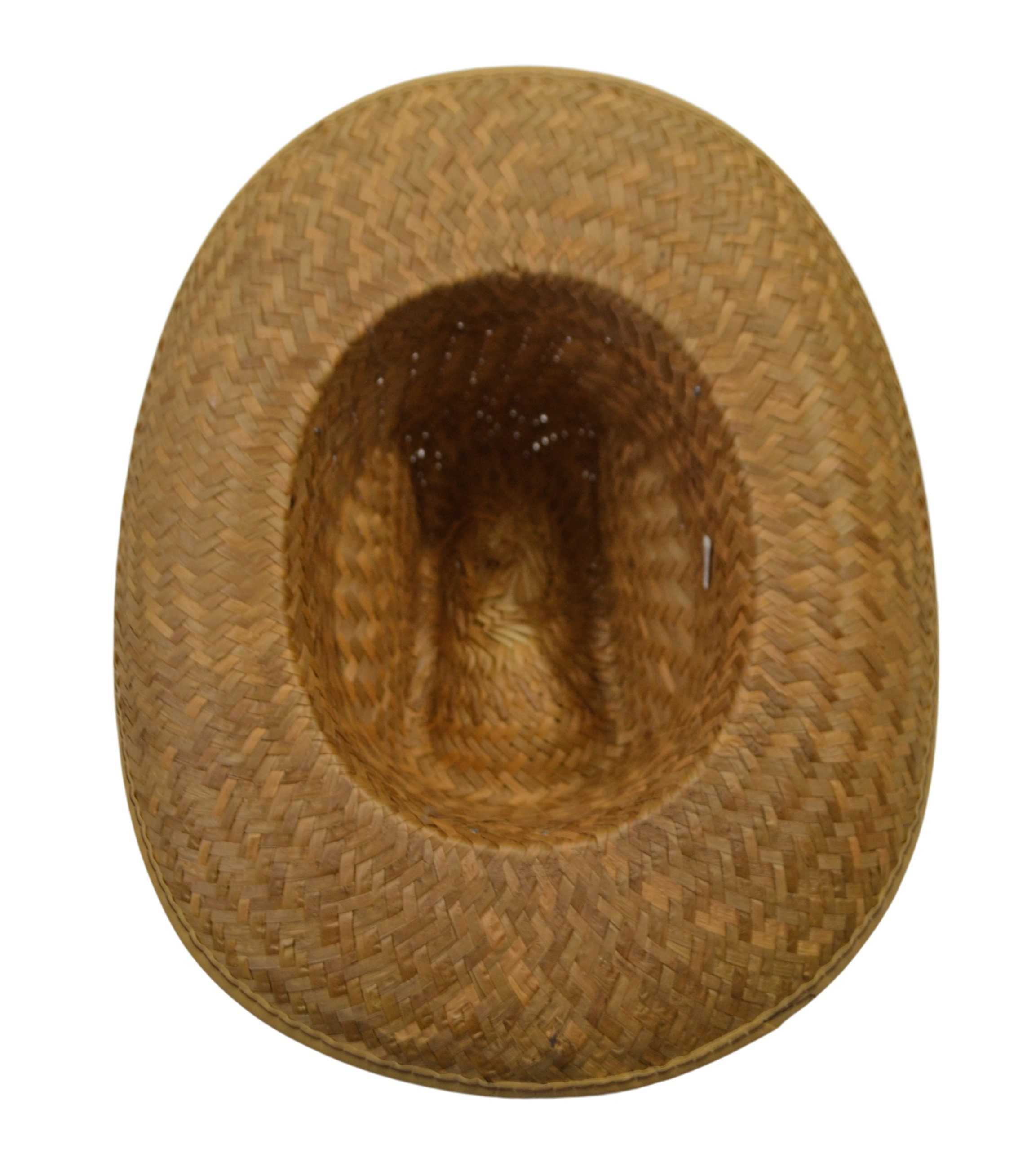 Vintage Western Straw Cowboy Hat Size L Made in Mexico Natural Bandora Cowboy Hat Made In Mexico Size 7 1/4 Or 58 Straw  main image 2