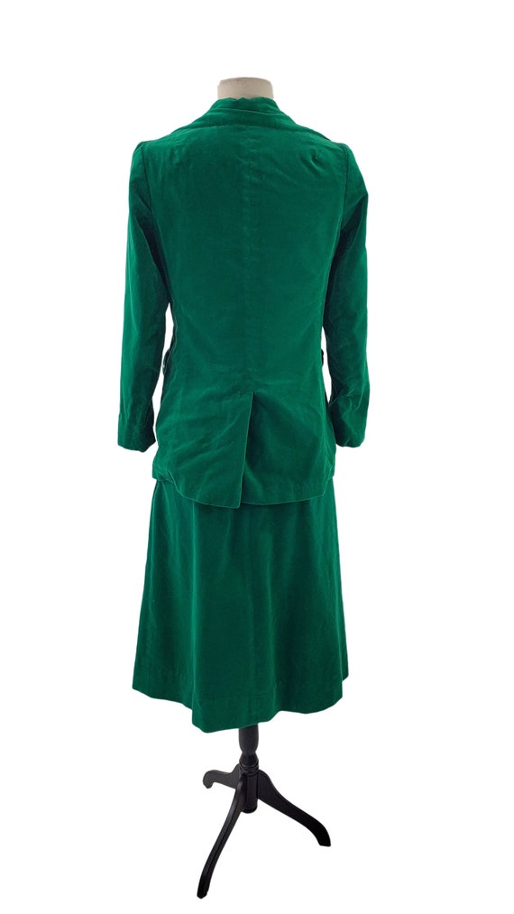 1970s Emerald Green Blazer and Skirt Suit Set by Gord… Gem