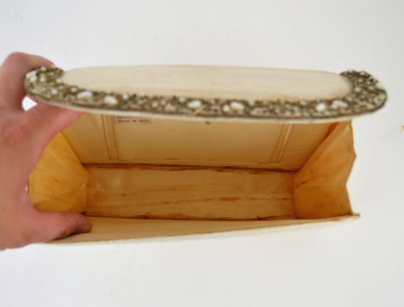 Vintage Ivory Envelope Clutch by Harilelas, Needs… - image 10