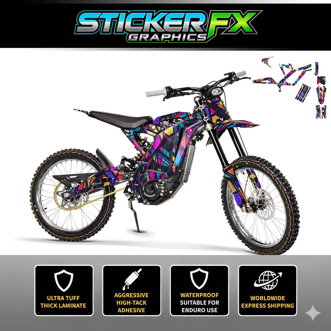 Surron Sticker Design Sur-ron Stickers , Surron Graphics Kit, Surron Stickers, Sur-ron Wrap ...