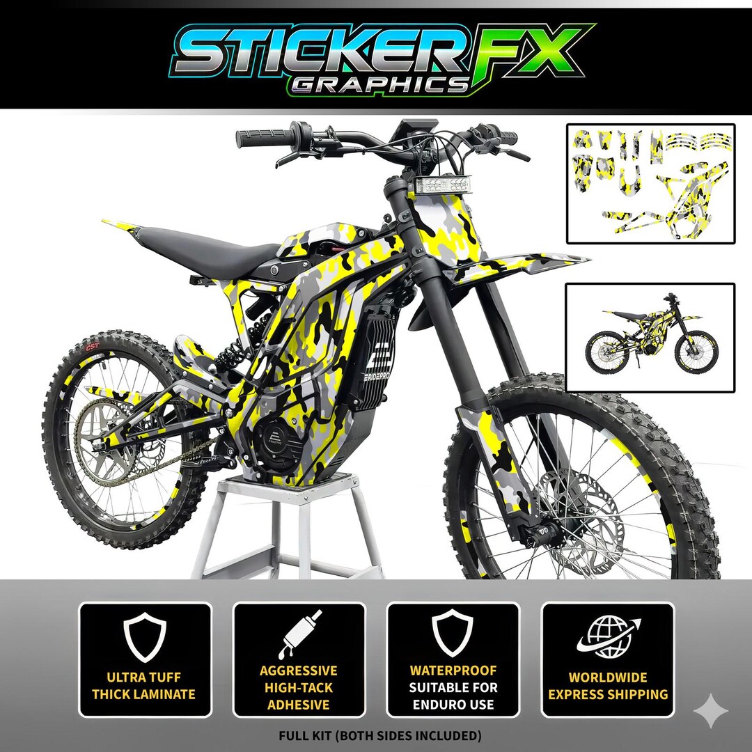 Premium Sticker Kit for E-ride Pro SS, Eride Pro Graphics Kit, Eride ...