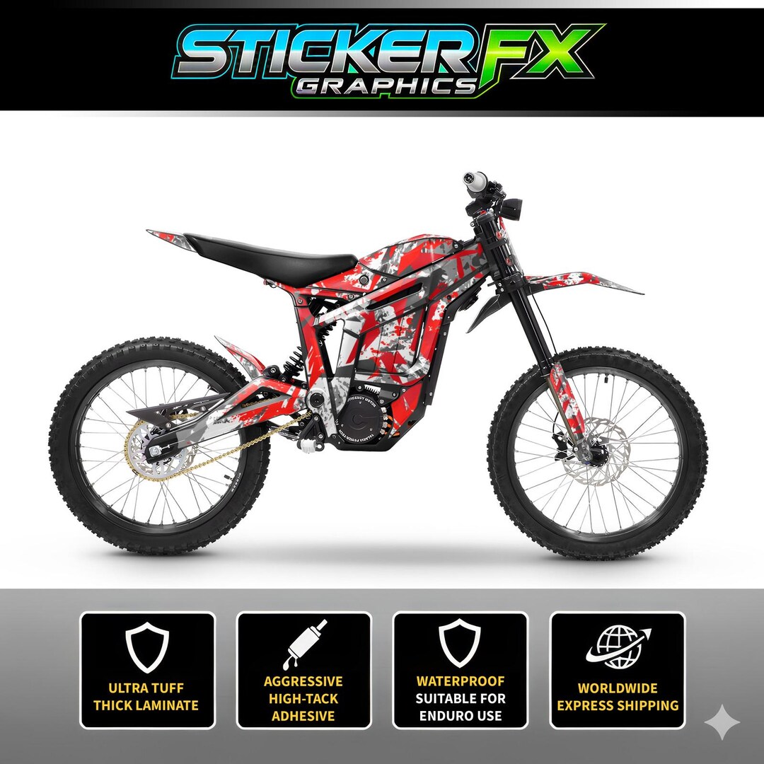 Talaria Sting Sticker Kit, Graphics Kit, Decal Kit, Wrap, Talaria Mx3 ...