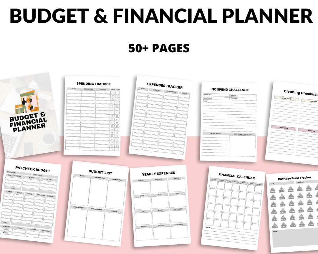 Budget and Finance Planner, Printable Pdf 50+ Pages , Financial Planner ...