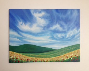 Meadow Bliss original oil painting by Madeleine Williamson Pires
