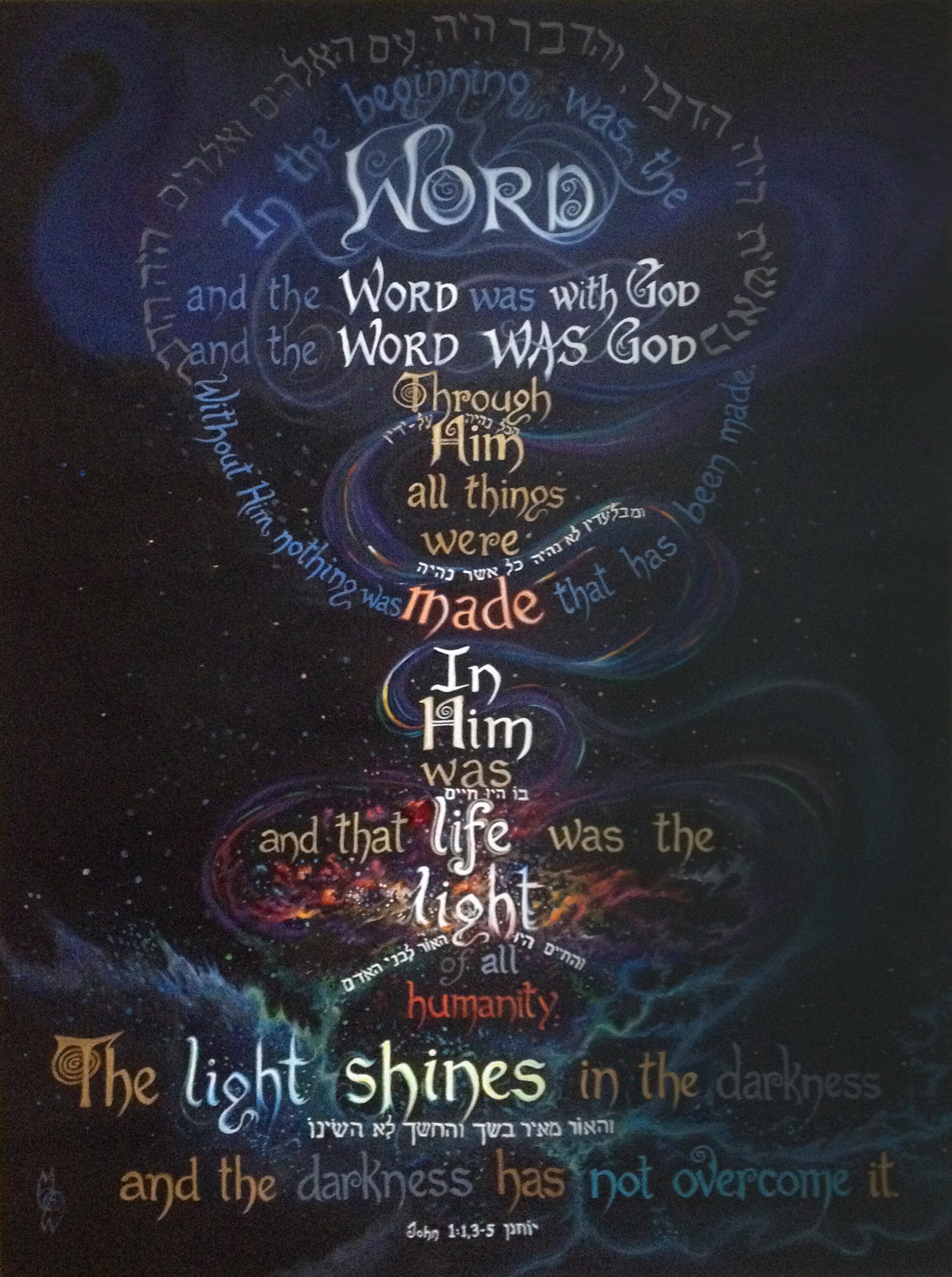 Christmas Card - in the Beginning Was the Word - John 1 - Christmas ...