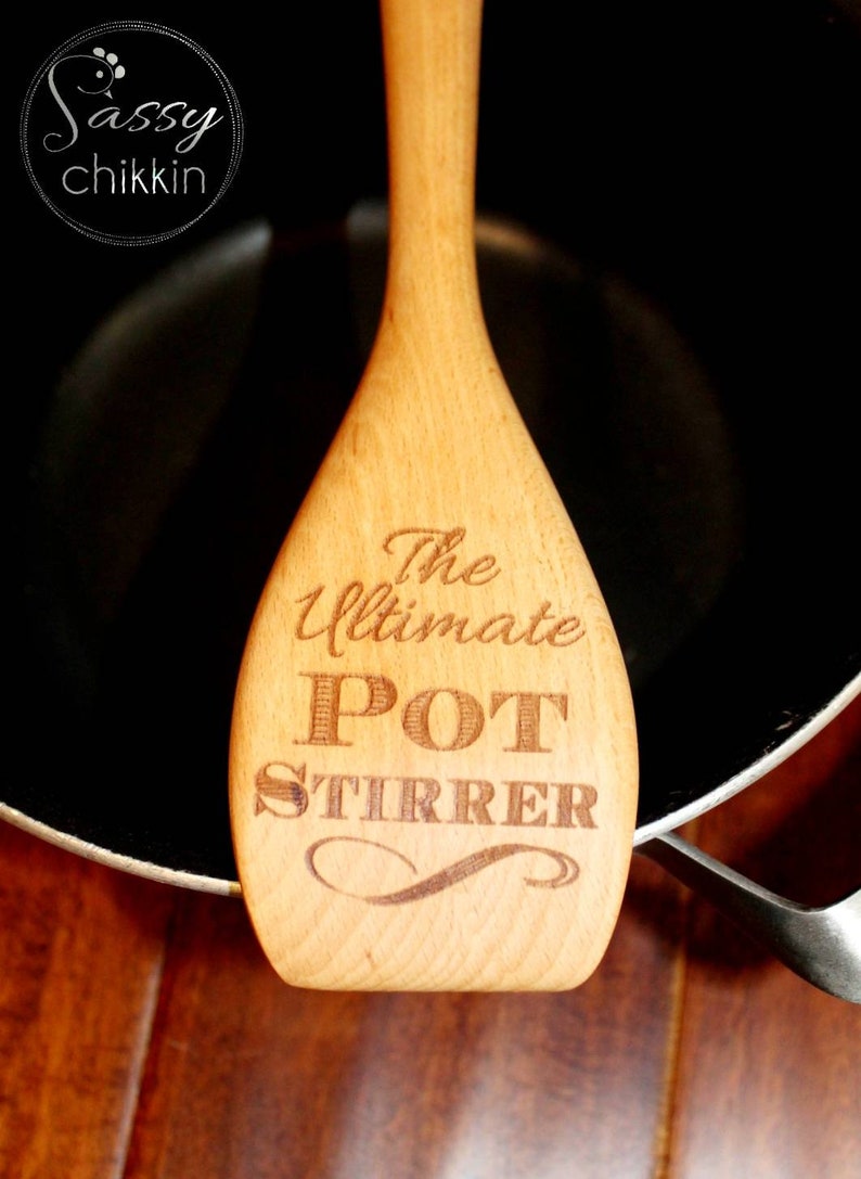 PERSONALIZED Ultimate Pot Stirrer wooden spoon gag gift for Etsy