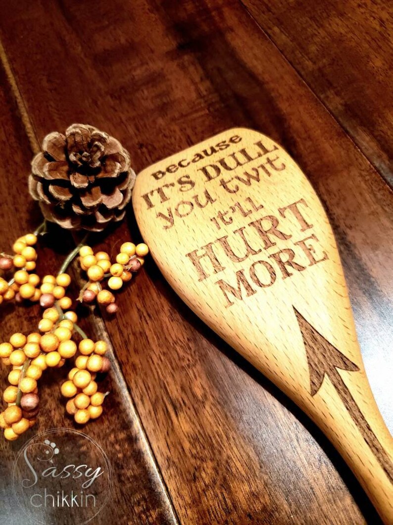 Robin hood inspired wooden spoon because it's dull you ...