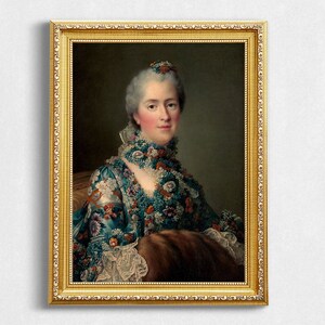 Floral Eleanora Portrait: Vintage Woman Art Print (Digital Download)