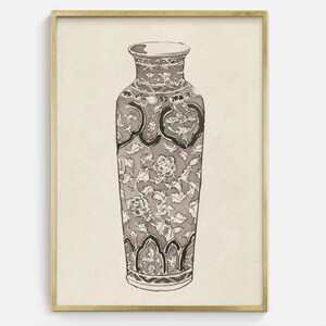 Digital Download Vintage Artwork, Still Life Vases Painting, Downloadable Art Print, Antique Oil Painting, Printable Art