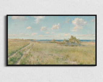 Vintage Ocean Landscape Painting for Samsung Frame TV (Digital Download)